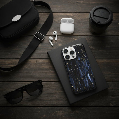 Black Mystery <br> Epoxidharz iPhone-Hülle