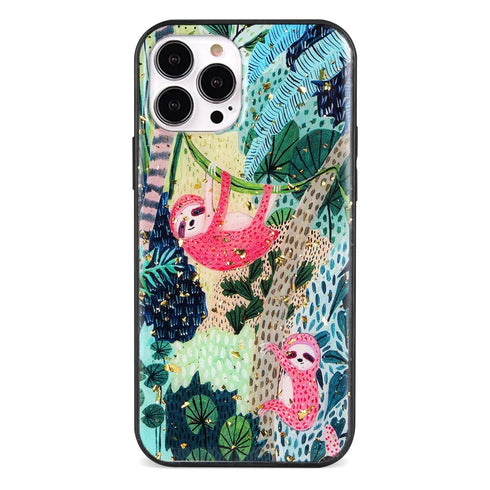 Cozy Sloth <br> Epoxidharz iPhone-Hülle