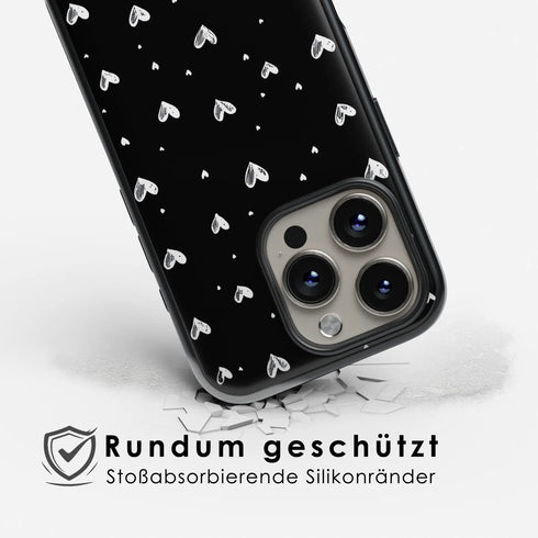 Heartbeat Noir Designer iPhone-Hülle