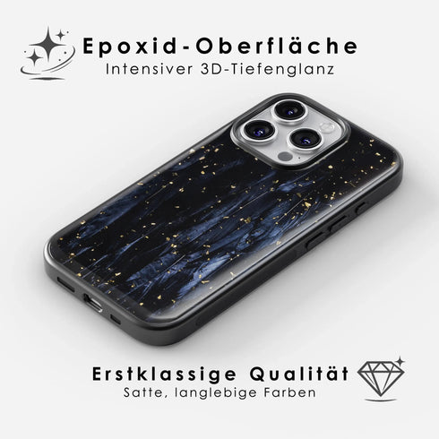 Black Mystery <br> Epoxidharz iPhone-Hülle