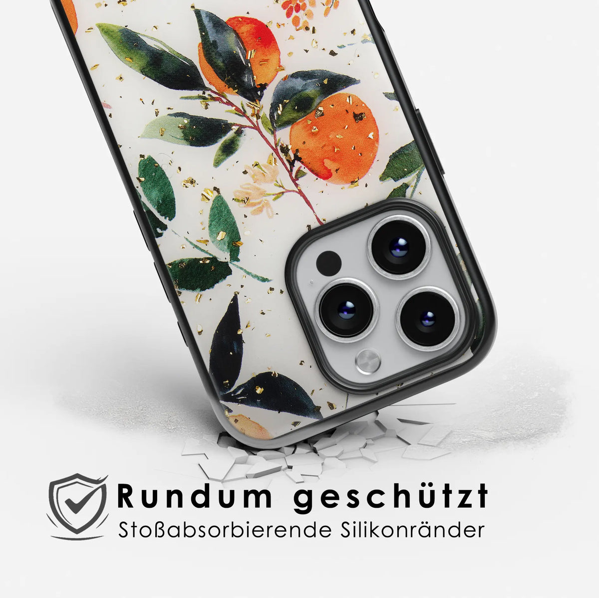 Clementinen iPhone Hülle – Botanical & Gold | Delhadi – Del Hadi